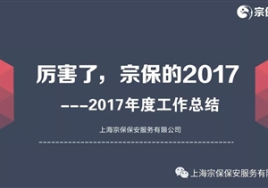 厲害了，宗保的2017