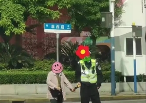 老人回家難招車(chē) 隊員幫助獲稱(chēng)贊 —閔行莘莊梅隴輔警項目隊員幫助